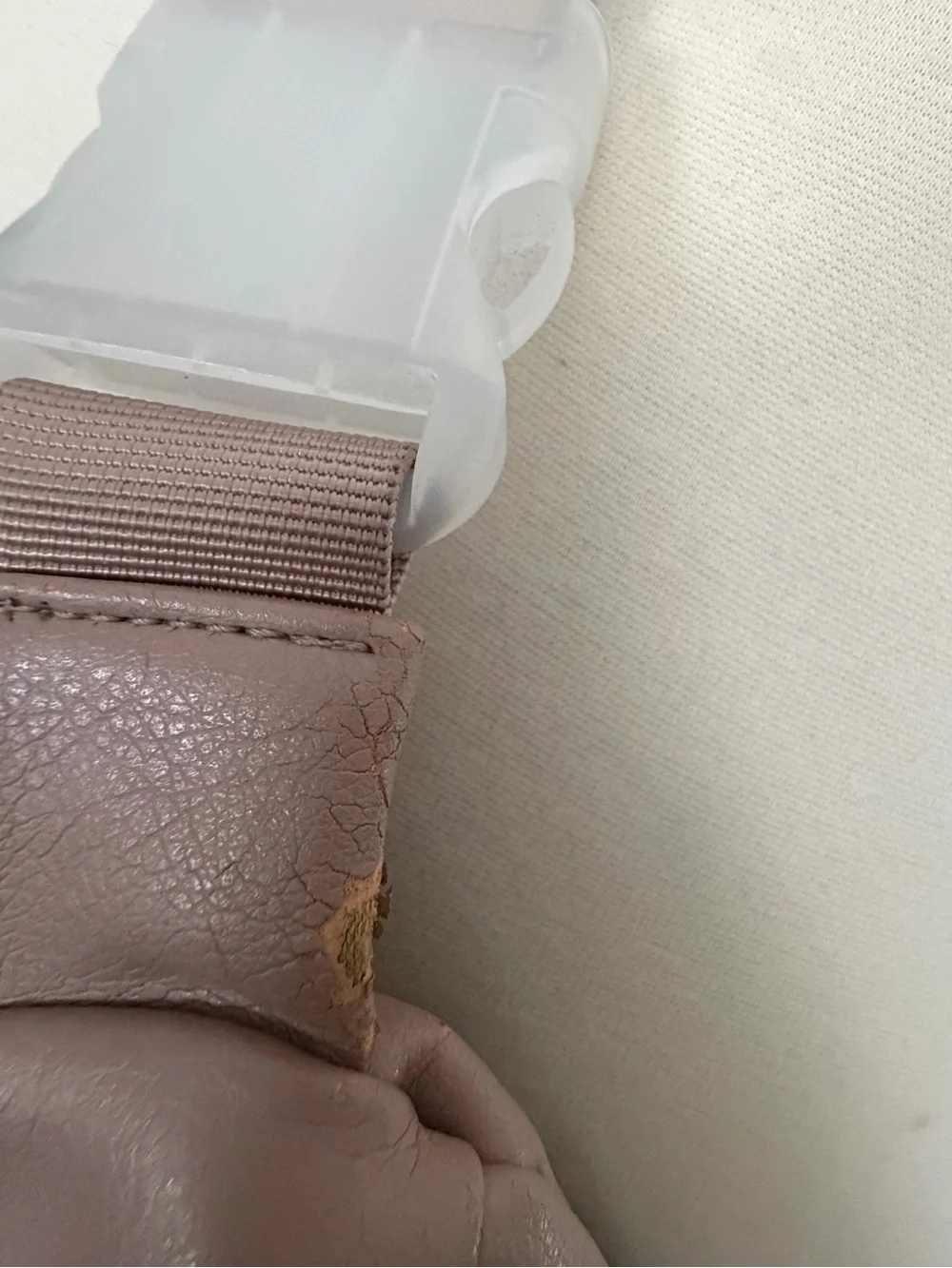 VEGAN LEATHER Dusty Rose Crossbody Baby Bag Sling